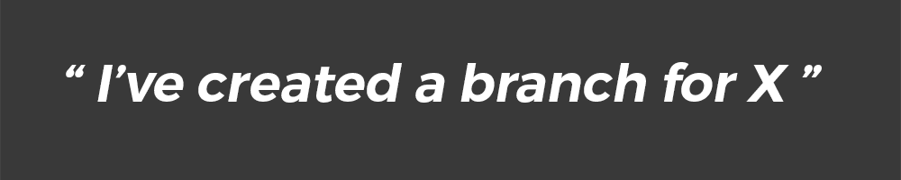 Tech dictionary: creating a branch