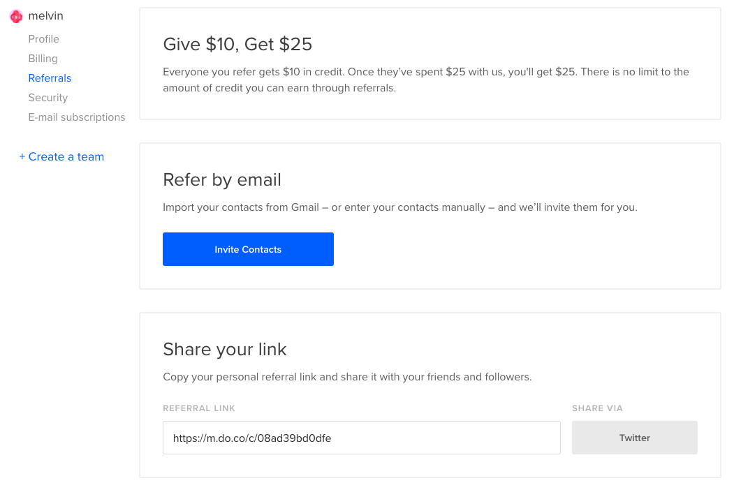 Digitalocean referral example